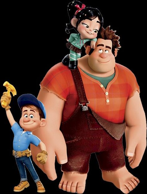 Wreck-It Ralph - Ralph, Felix, and Vanellope Reck It Ralph And Penelope, Wreck It Ralph Tattoo Ideas, 4 Eve, Matching Bff Tattoos, Peach Tattoo, Matching Bff, Duo Halloween Costumes, Bff Tattoos, Fav Movies