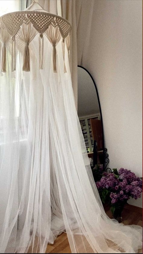 Macrame Mosquito Net, Mosquito Net, Crafty Stuff, Macrame, Bedroom, Quick Saves, Design, Macramé