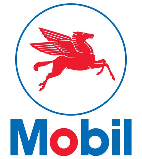 Color of the Mobil Logo Chermayeff & Geismar, Pegasus Logo, Mobil Oil, Milton Glaser, Old Gas Stations, Famous Logos, Horse Logo, Garage Art, Retro Logos