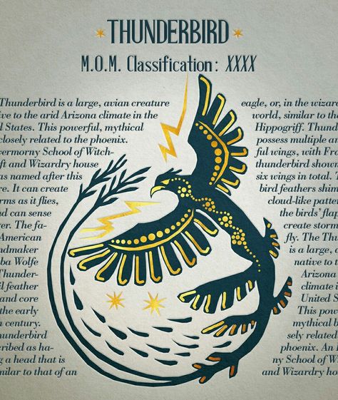 Thunderbird Fantastic Beasts Creatures, Harry Potter Creatures, Fantasic Beasts, Hogwarts Alumni, Rune Tattoo, Mom Tattoo Designs, Beast Creature, Angels Logo, Fantastic Beast