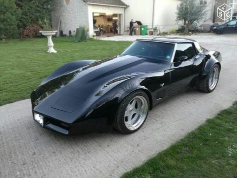 79 Corvette, Sweet Lines, Black Corvette, Corvette Summer, Corvette C3, Classic Corvette, Chevrolet Corvette Stingray, Custom Muscle Cars, Pony Car