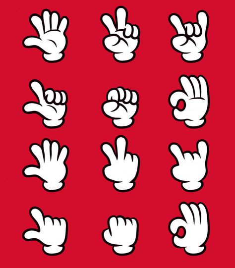 Cartoon Hand Illustration, Comic Hands, Hands Cartoon, Finger Cartoon, Cartoon Gloves, Hand Cartoon, Cartoon Hands, Hand Icon, Hand Pattern