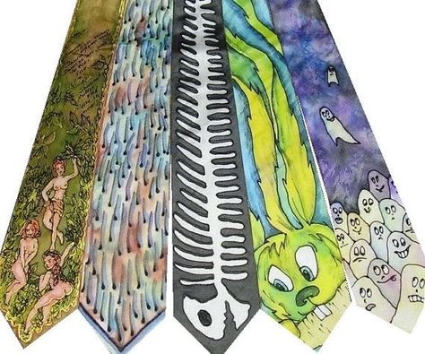 Piskel Art, Diy Tie, Funky Outfits, Tie Design, Cool Ties, Ropa Diy, Neck Ties, Character Outfits, Dream Clothes