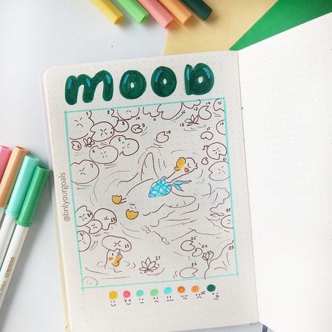 My new mood tracker page! 🌿📔 The month’s theme is a "relaxing pond" featuring my adorable geese, Gosy and Daisy. 🦢💦 Their serene presence helps me stay mindful and track my emotions with ease. How do you monitor your moods? Let’s create a peaceful journey together! 🌸✨ 🌸 😚I look forward to your comments. . 💐Wish you all have a nice day!!! 👉 Follow @tintyourgoals to follow more interesting content 💙 . . . Tag🏷💛⁣ #tintyourgoals #maytrackers #maybulletjournal #bulletjournalsetup #maybujo #bul... Journaling Mood Tracker, Cute Mood Tracker, May Bullet Journal Ideas, April Bullet Journal Ideas, Mood Tracker Journal, Journal 2025, May Bullet Journal, April Bullet Journal, Bullet Journal Set Up