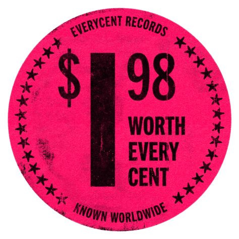 Album Cover Art: 'Everycent Records' Record Store Price Tag Sticker Pr – Standard Designs Vintage Record Store, Price Tag Sticker, Price Tag Design, Tag Sticker, Lp Cover, Paper Ship, Price Sticker, Album Cover Art, Vinyl Cover