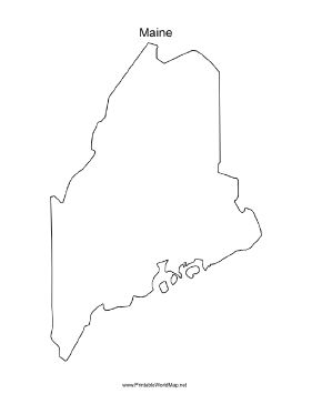 A blank map of the state of Maine, oriented vertically and ideal for classroom or business use. Free to download and print State Of Maine Outline, Maine Map, Beach Craft, Stone Pictures Pebble Art, String Art Templates, State Of Maine, Quilling Techniques, Stone Pictures, Beach Crafts