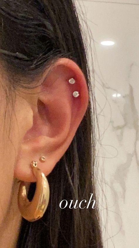 Stories • Instagram Jaclyn Hill Ear Piercing, Instagram Story Ideas, Jewelry Inspo, Ear Piercings, Ear Cuff, Diamond Earrings, Piercings, Tattoos, Instagram