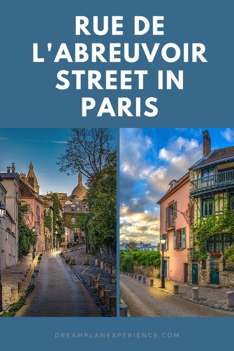 cobblestone street with church dome on rue de l'abreuvoir paris Streets In Paris, Street In Paris, Travel To Paris, Paris Dream, Luxurious Life, Travel Content, Paris Travel, Magical Places, France Travel