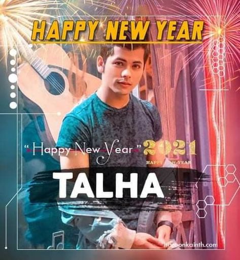 2021 Talha new year Your Name Dp, Wallpaper For Facebook, 2023 Happy New Year, Name Creator, Name Dp, Stylish Dp, Dp For Whatsapp, Photo Editing Apps, Happy Year