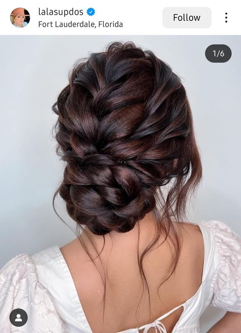 Wedding Hair With Highlights, Wedding Updos For Long Dark Hair, Black Tie Hairstyles Updo, Prom Updos With Braids, Bridal Hairstyles Updo Elegant, Bridesmaid Updo For Long Hair Brunette, Ball Gown Hairstyles Updo, Ball Updo Hairstyles, Wedding Updo Black Hair