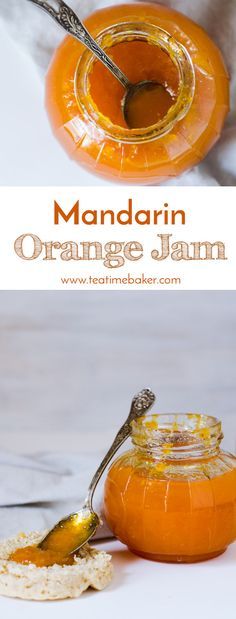 Chase the winter blues with a fresh batch of homemade Mandarin Orange Jam. This quick and easy to make jam recipe uses just five ingredients! No pectin or canning required. | The Teatime Baker | Easy jam recipe | low sugar jam | #mandarinorangejamrecipe #easylowsugarjam Fresh Mandarin Recipes, Recipes Using Fresh Mandarin Oranges, Mandarin Marmalade Recipe, Mandarin Recipes, Orange Jam Recipe, Can Mandarin Oranges, Orange Jam Recipes, Low Sugar Jam Recipes, Clementine Recipes