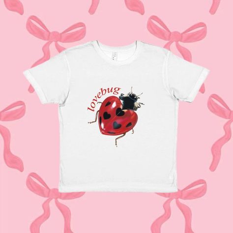 Gothic Crop Tops, Ladybug Print, Outfit Ideas Vintage, Streetwear T Shirts, Y2k Outfit Ideas, Colorful Outfits, Couples Halloween Outfits, Shirt Y2k, Y2k Clothes