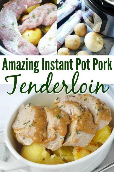 Pork Tenderloin And Potatoes Instant Pot, Tenderloin Recipes Pork, Pork Tenderloin Instant Pot, Tenderloin Instant Pot, Pork Tenderloin And Potatoes, Instant Pot Pork Tenderloin Recipe, Pork Tenderloin Dinner, Recipes Pork Tenderloin, Instant Pot Pork Tenderloin