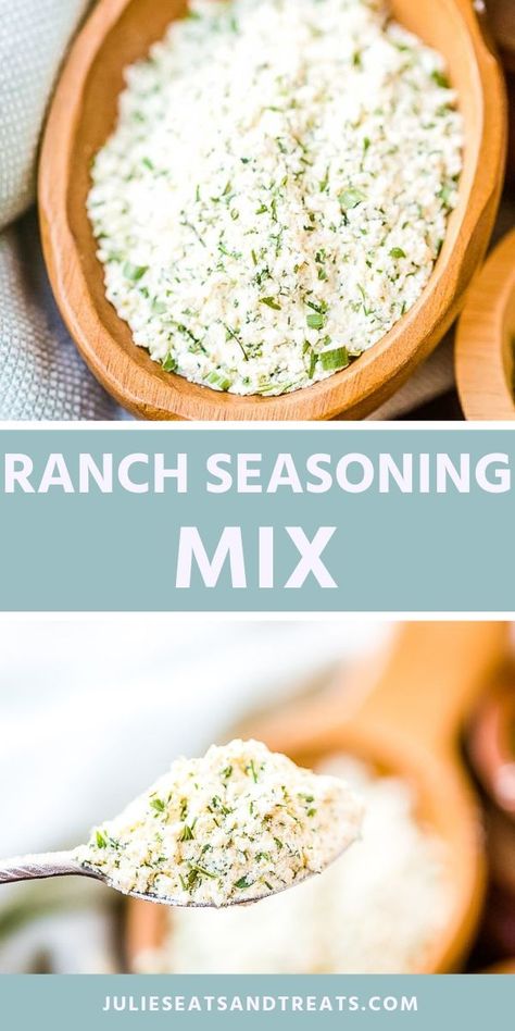 Quick and easy Homemade Ranch Seasoning is made with pantry staples that you already have in your home. Ranch lovers need to have this in their recipe book! You can make homemade dressings, dips and season your favorite recipes with this ranch dressing mix. Make sure you keep a big batch in your pantry! #ranch #seasoning Ranch Dressing Mix Recipe, Homemade Ranch Dressing Mix, Ranch Seasoning Recipes, Dry Buttermilk, Lighter Recipes, Homemade Ranch Seasoning, Homemade Taco Seasoning Recipe, Dry Ranch Seasoning, Diy Mixes