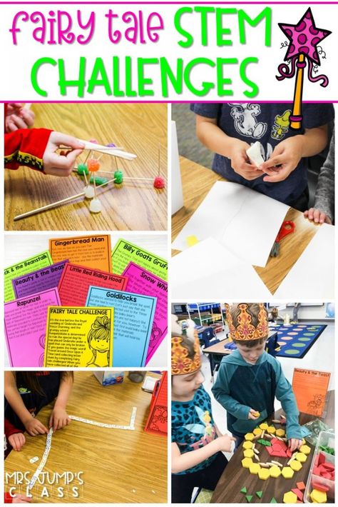 STEM challenges to engage your primary students. Students collect clues by completing STEM and math activities to break the spell on Cinderella. Fairytale Stem Challenges, Cinderella Stem Activities, Fairytale Stem Activities, Literacy Stem Activities, Cinderella Activities, Fairy Classroom, Fairy Tale Stem Activities, Storybook Stem, Fairy Tale Stem