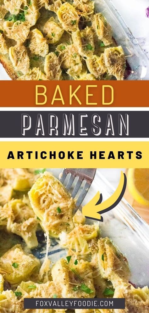 Canned Artichoke Recipes, Baked Artichoke Hearts Recipe, Baked Artichoke Hearts, Parmesan Artichoke, Artichoke Heart Recipes, Mini Meals, Baked Artichoke, Recipes With Few Ingredients, Artichoke Recipes