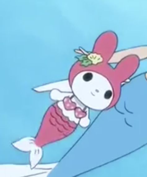 Meme Mermaid, Mermaid Meme, Bunny Mermaid, Mermaid Pfp, Sanrio Pfps, Hello Kitty Mermaid, Sanrio Pfp, Sanrio Aesthetic, Sanrio Stuff