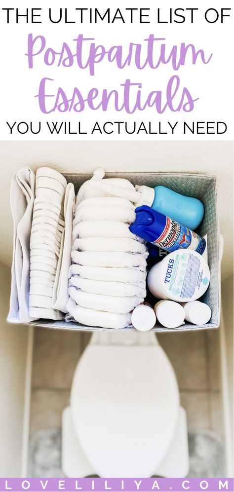 The Ultimate List Of Postpartum Kits You’ll Actually Need - LoveLiliya Postpartum Must Haves, Weeks Of Pregnancy, Stool Softener, Birth Recovery, Postpartum Essentials, Maxi Pad, All About Pregnancy, Baby Rooms, Postpartum Care