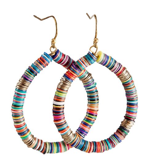 Hoop Gold Earrings, Sequin Earrings, Sequin Jewelry, Colored Earrings, Multicolor Earrings, Plastic Earrings, Color Earrings, Earrings Colorful, Earrings Bohemian