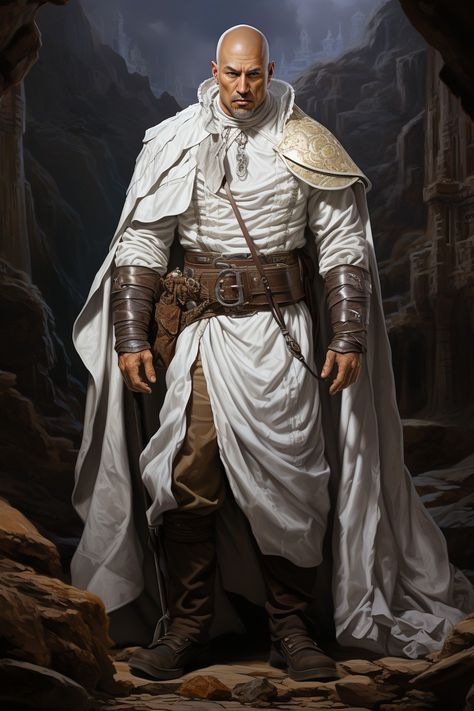 Cleric Of Pelor Dnd, Fantasy Priest Art, Cleric Character Design Male, Dnd Cleric Art, Cleric Dnd Art, Dnd Priest, D&d Cleric, Aasimar Monk, Fantasy Priest