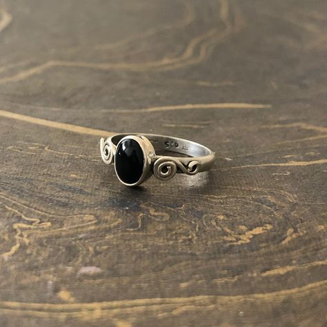 Black Stone Ring, Her Ring, Black Onyx Ring, 925 Silver Ring, Ring Black, Onyx Ring, Ring Sizes, Ring Gemstone, Black Stone