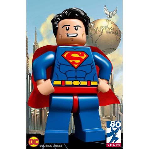 21.4k Likes, 92 Comments - LEGO (@lego) on Instagram: “Today we celebrate 80 years of one of the most iconic Super Heroes in the universe. Faster than a…” Lego Astronaut, Lego Superman, Lego Wallpaper, Lego Head, Superman Wallpaper, Big Lego, Superman Family, Superman Man Of Steel, Lego Minifigs