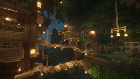 Minecraft Forest, Minecraft Logic, Minecraft Banner Patterns, Elf Village, Minecraft Village, Minecraft Interior, Minecraft Banners, Forest Elf, Minecraft City