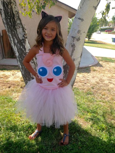 12 Tutu Costumes For Your Little Pokémon Trainer Jigglypuff Costume, Pokemon Halloween Costume, Pokemon Costumes, Pokemon Halloween, Homemade Halloween Costumes, Pokemon Party, Pokemon Birthday, Tutu Costumes, Group Halloween Costumes