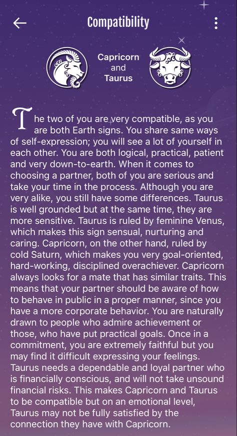 Capricorn And Taurus Relationship, Taurus Relationships, Capricorn And Taurus, Taurus And Aquarius, Aries And Pisces, Aries And Leo, Taurus Zodiac Facts, Relatable Teenager Posts, Opposites Attract