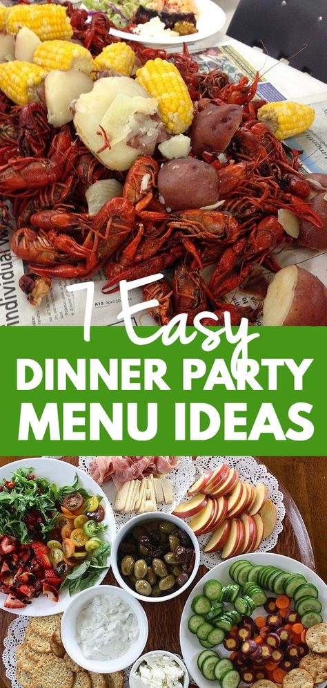 Dinner Guests Recipes, Dinner Buffet Ideas, Easy Dinner Menu, Birthday Party Meals, Dinner Party Main Course, Simple Dinner Party, Summer Dinner Party Menu, Dinner Party Entrees, Dinner Party Mains