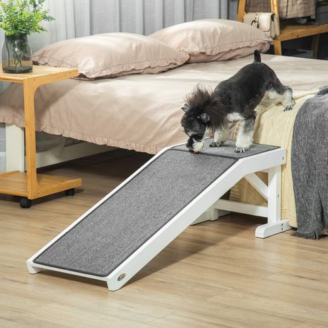 Timmy Large, Medium, And Small Dog Ramp For Couch, Porch, And More With Easy Top Platform, Small Pet Ramp For Dogs, Puppies, Cats, White Dog Ramp For Couch, Dog Ramp For Stairs, Ramp For Dogs, Cat Ramp, Dog Ramp For Bed, Ramp Stairs, Dog Window, Pet Ramp, Elderly Dogs