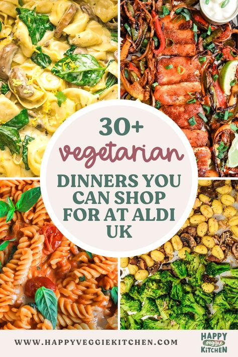 Looking for easy dinner ideas that you can shop for at Aldi? These are my top picks! All of these recipes have a short ingredient list which can be sourced from Aldi UK. Budget shopping doesn't have to be boring when you can take advantage of some of the great products and prices that Aldi have to offer. Vegan Aldi Recipes, Vegetarian Aldi Meals, Aldi Vegetarian Meal Plan, Aldi Vegetarian, Vegetarian Recipes Uk, Aldi Dinners, Fast Vegetarian Dinner, Veggie Meal Plan, Aldi Meals