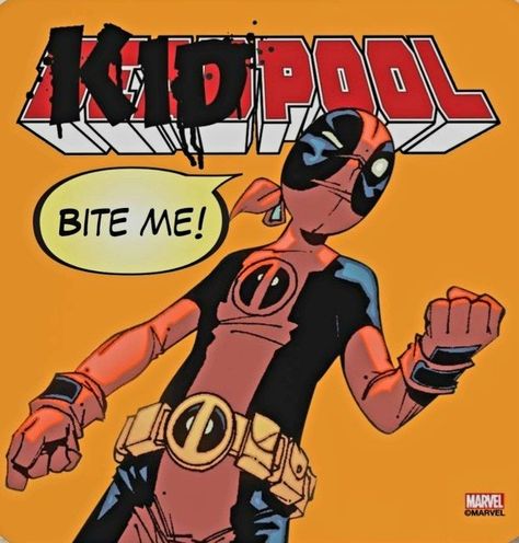 Deadpool Kidpool, Paint Tool Sai Tutorial, Pool Drawing, Deadpool Art, Art Square, Deadpool Wolverine, Marvel Deadpool, Paper Coaster, Square Paper