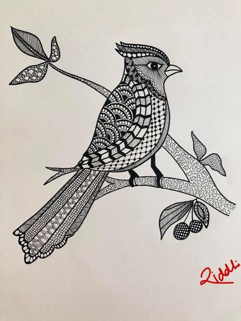 Birds Mandala Art, Mandala Bird, Easy Mandala Drawing, Boho Art Drawings, Mandela Art, Mandala Art Therapy, Pen Art Drawings, Geometric Design Art, Doodle Art Drawing