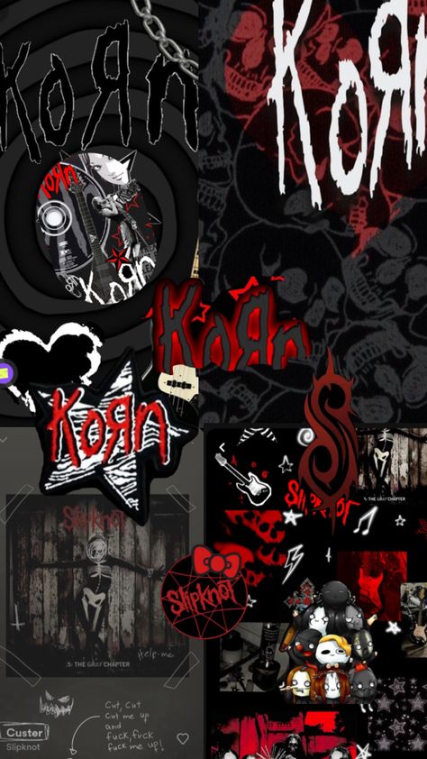 Mine please tag me if you made one cuz I want would love to see it Slipknot Wallpapers, Korn Wallpaper, Rock N Roll Art, Rock Band Posters, Rob Zombie, Band Wallpapers, Dark Art Tattoo, Edgy Wallpaper, Slipknot