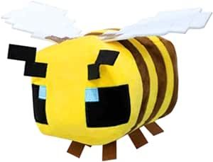 Minecraft Bee Plush, Minecraft Bee, Bee Plush, Minecraft Toys, Soft Stuffed Animals, Kids Gift Guide, Animal Games, Kids Birthday Gifts, Soft Dolls