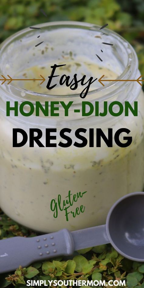 Honey-Dijon Dressing Recipe! Honey Dijon Salad, Dijon Salad Dressing, Dijon Dressing Recipe, Dijon Salad, Honey Dijon Dressing, Italian Dressing Recipes, Zucchini Patties, Dijon Dressing, Southern Mom