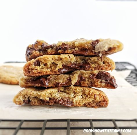 The BEST Toffee Chocolate Chip Cookie Recipe - Cooking with Team J Toffee Cookie Recipe, Toffee Chocolate, Toffee Cookies, Butter Toffee, Chocolate Chip Cookie Recipe, Toffee Bits, Browned Butter, Chocolate Toffee, Chip Cookie Recipe