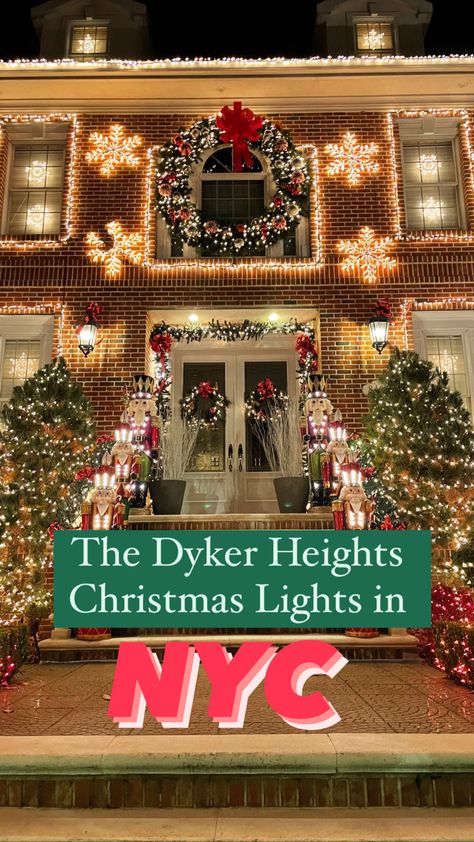 You cannot come to NYC at Christmas without seeing the Christmas Lights in Dyker Heights, Brooklyn. They’re definitely a must see for Christmas in New York. Things To Do During Christmas, New York Christmas Time, Christmas New York, Dyker Heights, Best Christmas Decorations, York Things To Do, Christmas Nyc, New York City Christmas, Nyc Holidays