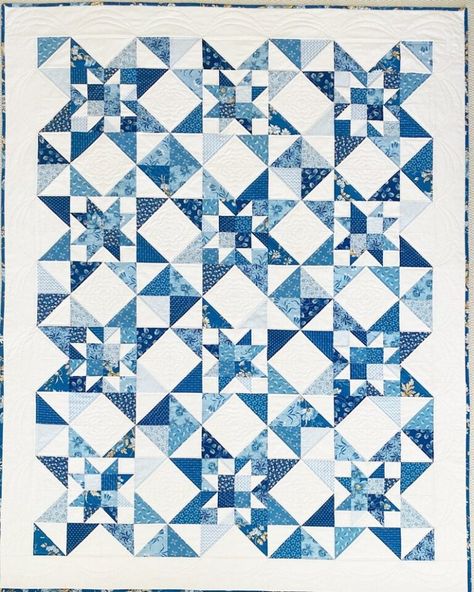 Festival of Stars Quilt Pattern – Maple Cottage Designs Easy Quilting Patterns, Easy Quilting, Star Quilt Pattern, Vintage Quilts Patterns, Scrappy Quilt Patterns, Baby Quilt Patterns, Patriotic Quilts, Beginner Quilt Patterns, Easy Quilt Patterns