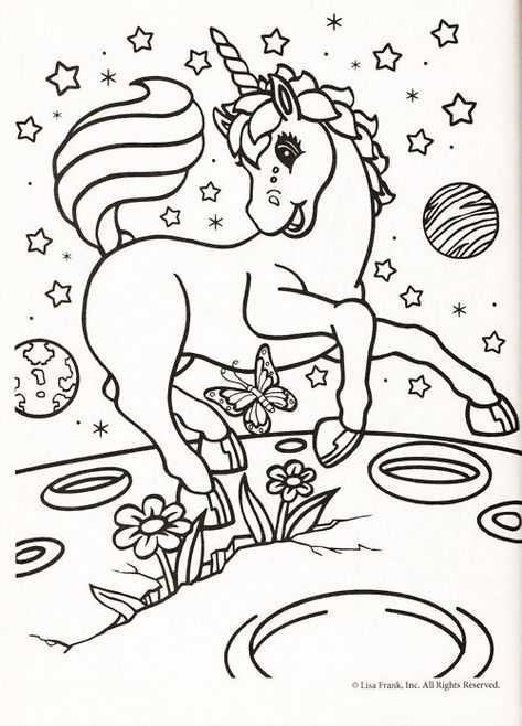 Lisa Frank Coloring Books, Lisa Frank Unicorn, Coloring Games, Unicorn Coloring, Unicorn Colors, Unicorn Coloring Pages, Coloring Pages For Girls, Lisa Frank, Horse Coloring