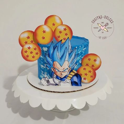 Vegeta Cake, Dragon Ball Z Birthday, Vegeta Dragon Ball Z, Birthday Party Cake, Bday Ideas, Baby Party, Party Cakes, Cake Ideas, Dragon Ball Z