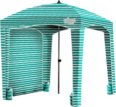 This 6' x 6' beach shelter/cabana will give much needed shade on your next beach or lake trip.  Setup and takedown are uncomplicated and it comes with a convenient carrying pouch. Beach Shelter, Pop Up Beach Tent, Nc Beaches, Jervis Bay, Lake Fun, Beach Canopy, Camping Shelters, Beach Shade, Beach Cabana