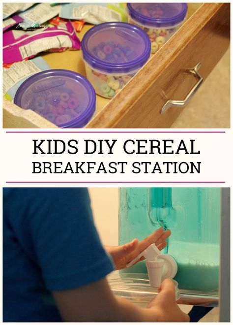 Cereal Station, Breakfast Station, Diy Breakfast, Crafts For Teens To Make, Kid Hacks, Kool Aid, Kids Diy, Good Parenting, Kid Friendly Meals