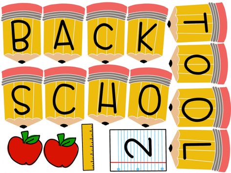 School Supply Themed Classroom, Back To School Decorations For Classroom, Back To School Printables Free, Back To School Decoration Ideas, Free Back To School Printables, Back To School Decorations, Back To School Decor, Back To School Printables, Back To School Banner