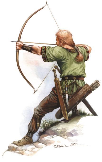 Medieval Archer, Migration Period, Archer Characters, Egyptian Drawings, Germanic Tribes, Historical Warriors, Ancient Warfare, Historical Armor, Longbow