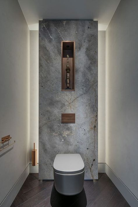 Top 50 Beautiful Small Bathroom Ideas - Engineering Discoveries Beautiful Small Bathrooms, Toilette Design, Stone Paint, Stone Accent Walls, Small Toilet Room, Toilet Room, Small Toilet, Tiny Bathrooms, Bathroom Design Decor