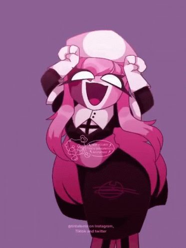 Sarvente Midfight Masses GIF - Sarvente Midfight Masses Fnf - Descubre y comparte GIFs Friday Night, Pink Hair, Animated Gif, Gif, Purple, Hair, Anime, Pink