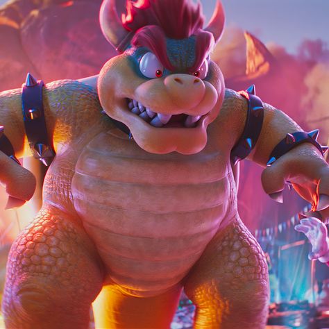 Bowser, voiced by Jack Black, in the “Super Mario Bros Movie” (2023). Asgore Undertale, King Koopa, The Super Mario Bros Movie, Super Mario Bros Movie, Mario Fan Art, Nintendo Super Smash Bros, Movie 2023, Nintendo Sega, Mario Nintendo