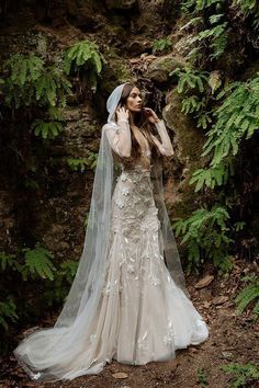 Forest Wedding Dress, Flowers And Pearls, Forest Theme Wedding, Fairy Wedding Dress, Enchanted Forest Wedding, Fairy Wedding, Moody Wedding, Hooded Cape, Fantasy Wedding